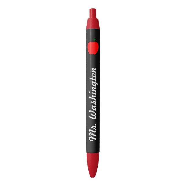 Stylo pomme pour enseignant tableau noir (devant Vertical)