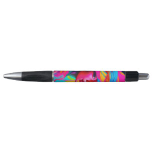 Stylo Portrait Abstrait vibrant