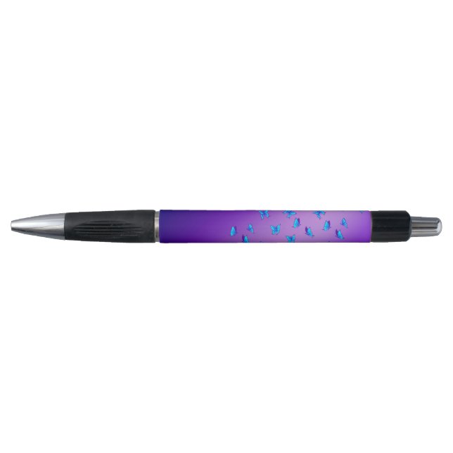 Stylo Poutres de Lune Abstraites et papillons (Devant)