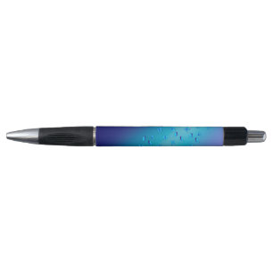 Stylo Poutres et papillons bleus Abstraits