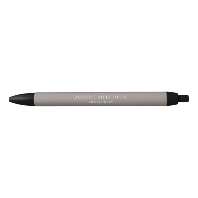 Stylo professionnel élégant Brown Monogramme (Devant)