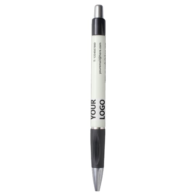 Stylo professionnel promotionnel avec votre logo e (Devant (Vertical))