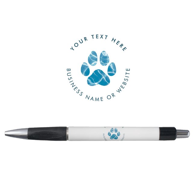 Stylo Promotion de laver les pattes d'eau de toiletteur  (Dog Groomer Wash Water Paws Prints Promotional Pen)