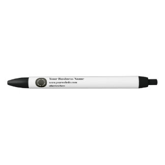 Stylo promotionnel noir avec votre logo