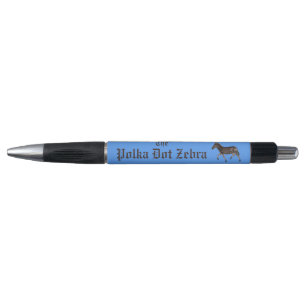 Stylo Pub anglais Polka Dot Zebra