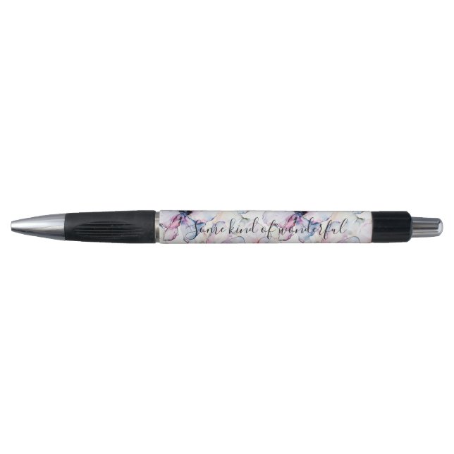 Stylo Purple Island Flowers (Devant)