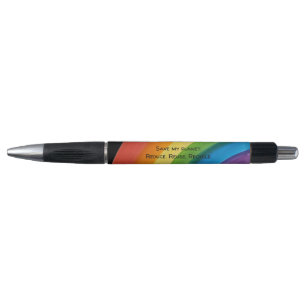 Stylo RAINBOW Sauvegarder ma planète (personnalisable)