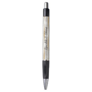 Stylo Rayures clinquantes argent or