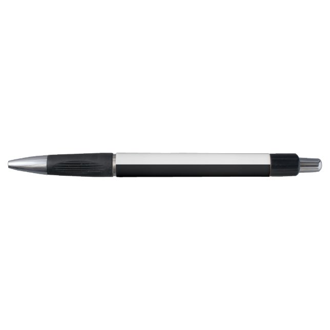 Stylo Rayures extra larges simples noir et blanc (Devant)