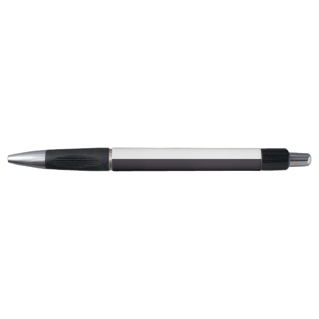 Stylo Rayures Extra Larges Simples Violet Foncé et Blanc (Devant)