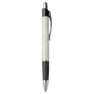 Stylo Rayures Vertes Blanches