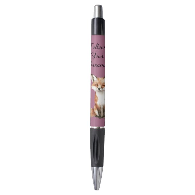 Stylo Renard souriant mignon (Devant (Vertical))