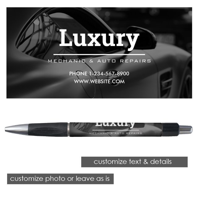 Stylo Réparations de photos de voitures de classe Mécani (Classy Car Photo Repairs Mechanics Promotional Pen)