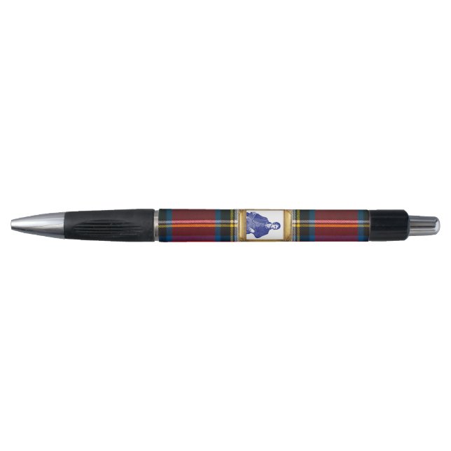Stylo Robert Burns Royal Stewart Red Plaid Black (Devant)