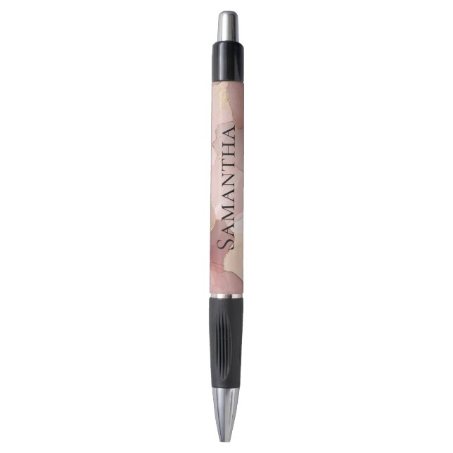 Stylo Romantique Blush Rose or Floral (Devant (Vertical))