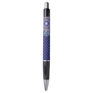 Stylo Rosace bleue