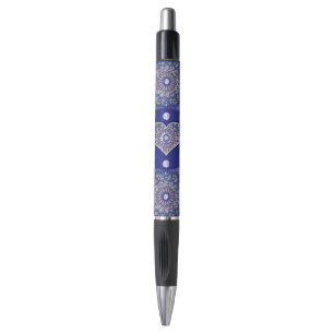 Stylo Rosace bleue