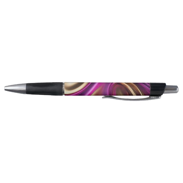 Stylo Rose et or violet moderne (Bas)