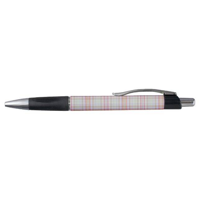 Stylo Rose et vert géométrique carreauté (Haut)