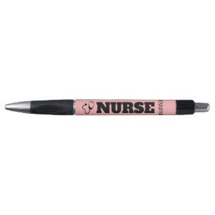 Stylo Rose personnalisé de corail du stéthoscope de