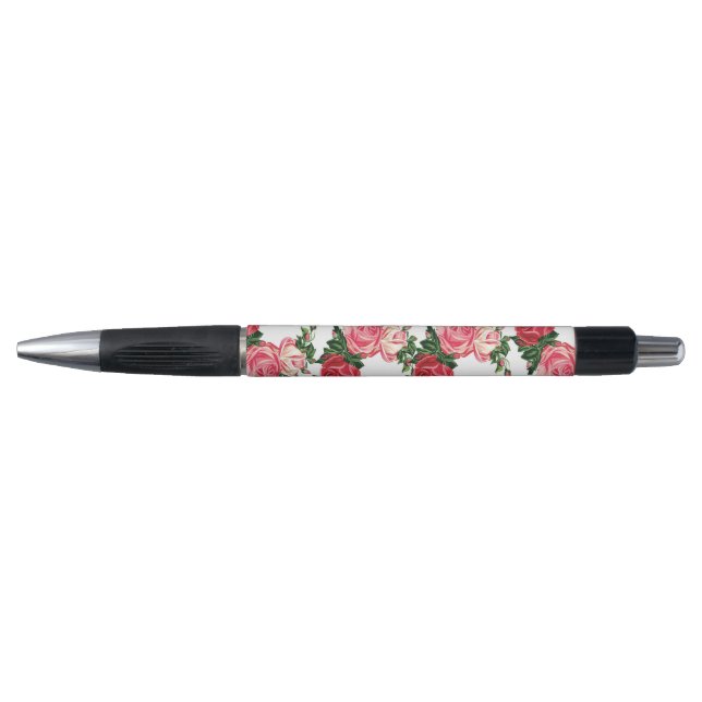 Stylo rose Roses (Devant)