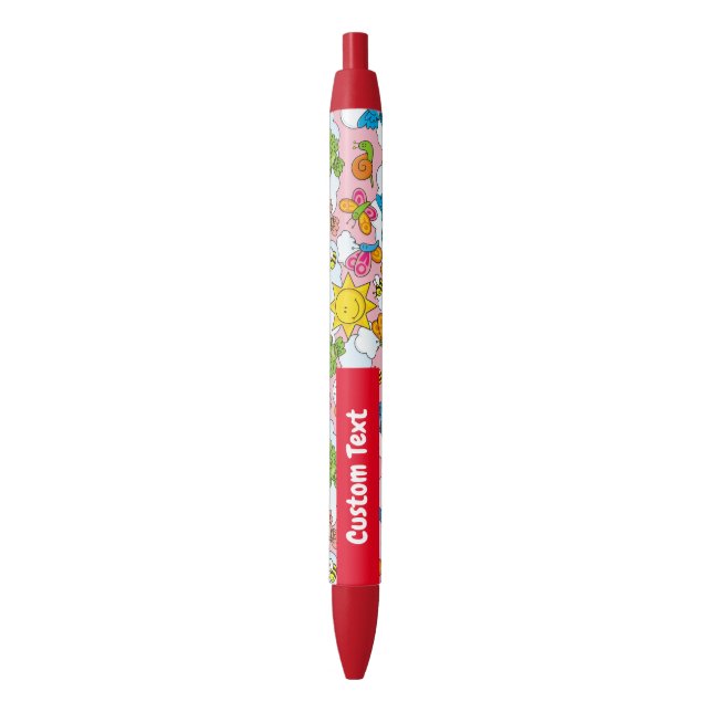 Stylo Rouge Bébé Animaux Arrière - plan (devant Vertical)
