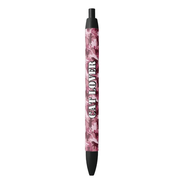 Stylo Rouge Chats Camouflage rose (devant Vertical)