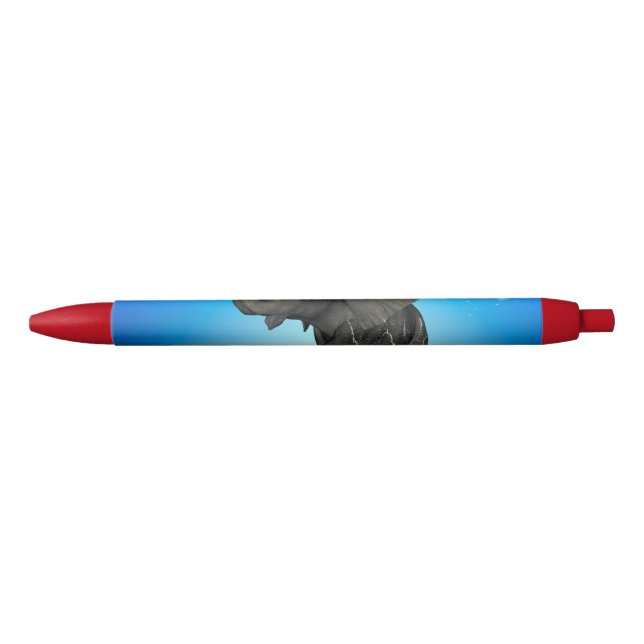 Stylo Rouge Éléphant mignon de bébé (Devant)