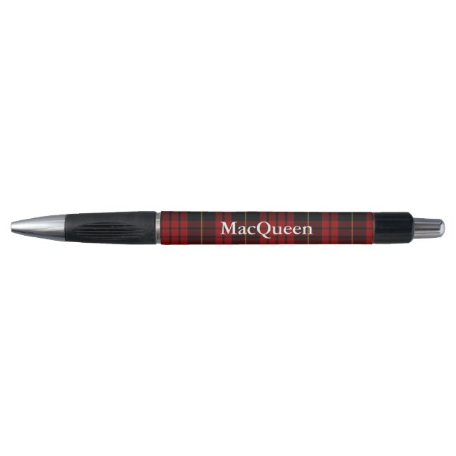 Stylo rouge et noir classique de coutume de plaid (Devant)