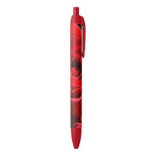 Stylo Rouge Fleur rose rouge vif Belle florale