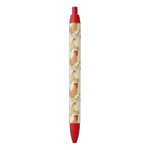 Stylo Rouge Motif Brown de conception de poulet