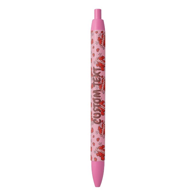 Stylo Rouge Motif d'effet sonore de bande dessinée (devant Vertical)