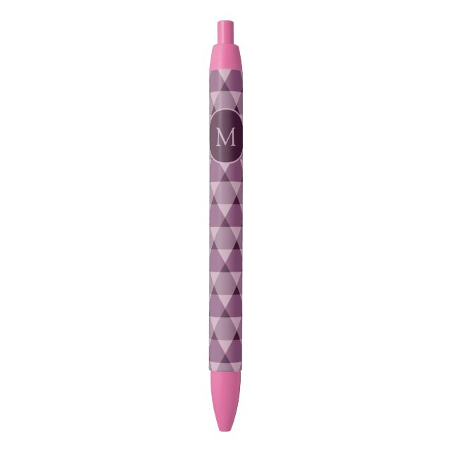 Stylo Rouge Motif triangles (devant Vertical)