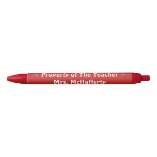 Stylo Rouge Propriété de l'enseignant
