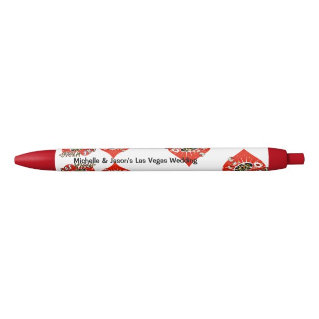 Stylo Rouge Saint-Valentin de Las Vegas épousant le coeur (Devant)