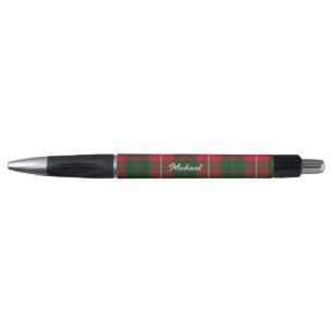 Stylo Rouge Vert Rustique Carreaux Élégant Tartan Person