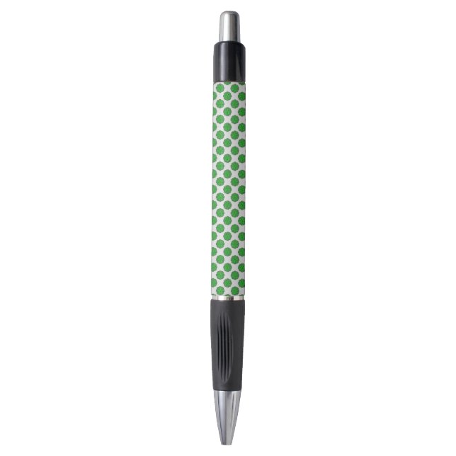 Stylo Ruban aux fleurs vertes par Kenneth Yoncich (Devant (Vertical))