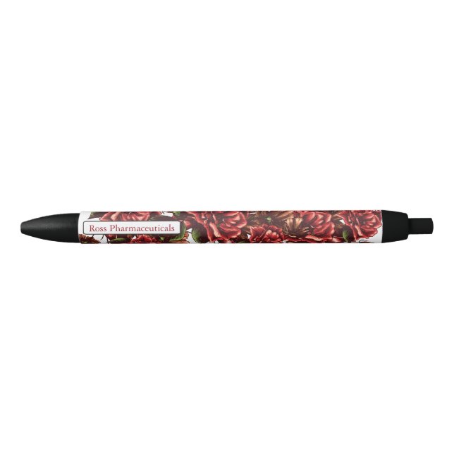 Stylo Rustique Vintage Roses personnalisées (Devant)