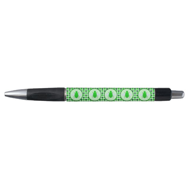 Stylo Saint Patricks Day Bee et Shamrocks (Devant)
