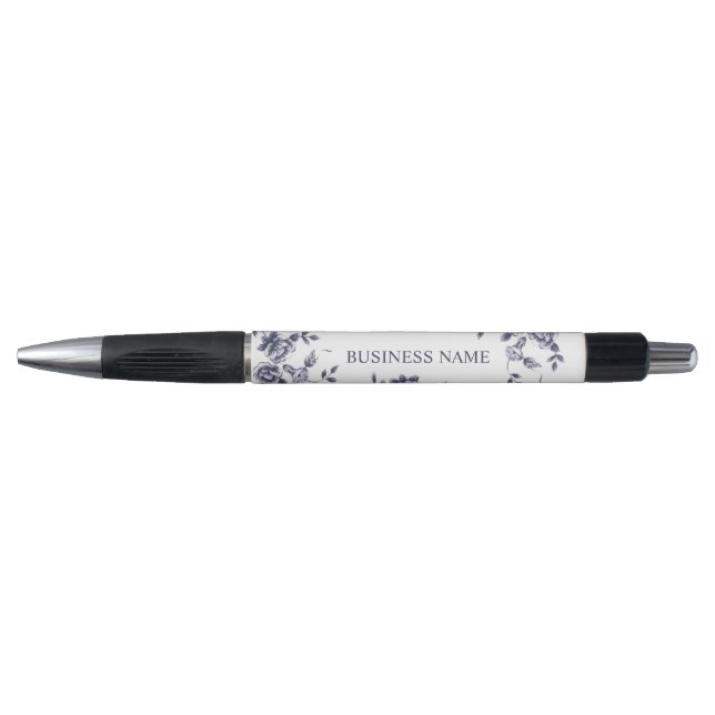 Stylo Salon de beauté Chinoiserie Bleu & Blanc Floral (Devant)