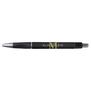 Stylo Salon de beauté noir par Anastasia Monogramme