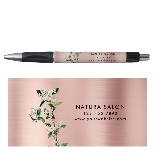 Stylo Salon de fleurs Business Promotionnels Rose Gold (Blossoms Salon Business Promotional Rose Gold Pen)