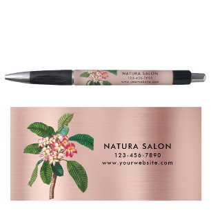 Stylo Salon Plumeria Business Promotionnels Rose Gold