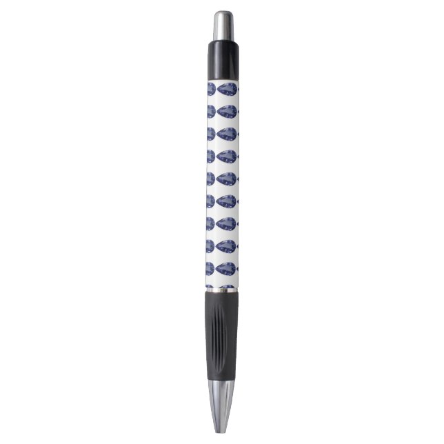 Stylo Sapphire bleu en forme de poire (Devant (Vertical))