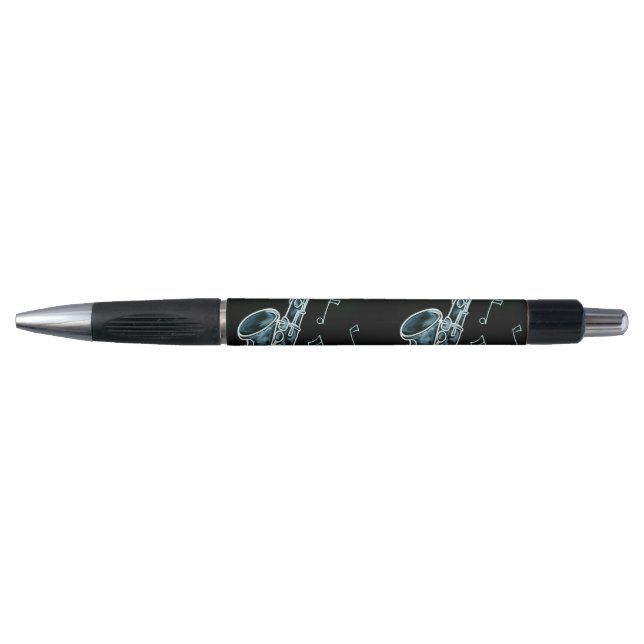 Stylo Saxophone et notes de musique (Devant)