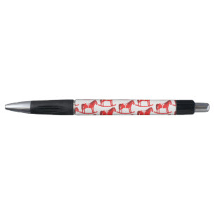Stylo Scandinave Noël Cheval Rocking Motif