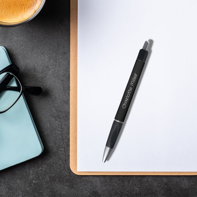 Stylo Script de nom noir girly (Créateur téléchargé)