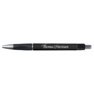 Stylo Script de signature élégant noir promotionnel