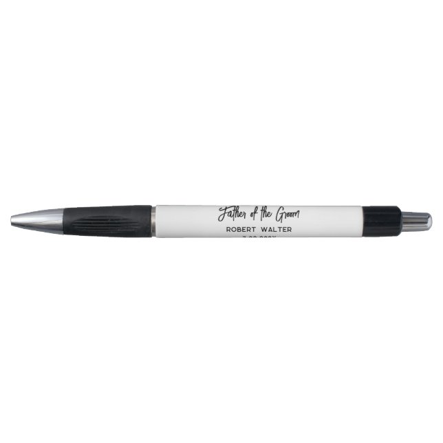 Stylo Script pour le Père du Marié Mariage Personnalisé (Devant)