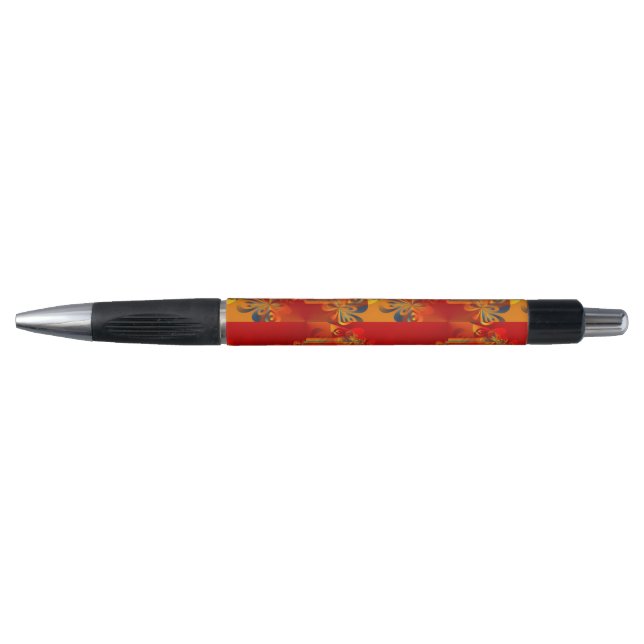 Stylo Seamless Graphic Design - rouge orange I (Devant)